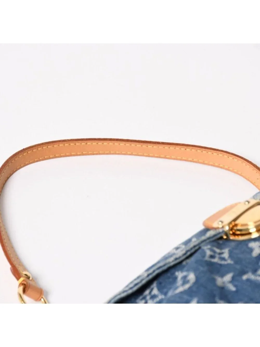 Louis Vuitton Mini Pleaty Bag Monogram Denim Indigo Blue